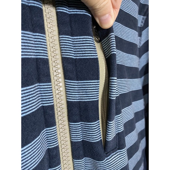 Lululemon Core Hoodie Sweatshirt Stripe‎ Full Zip Logo Sweatshirt Men's Size L - Picture 3 of 5